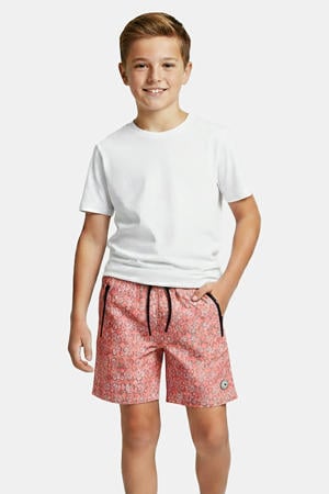 zwemshort met all over print roze