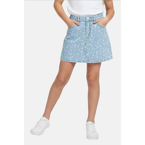 Cars denim spijkerrok light blue denim Blauw All over print - maat 128 afbeelding