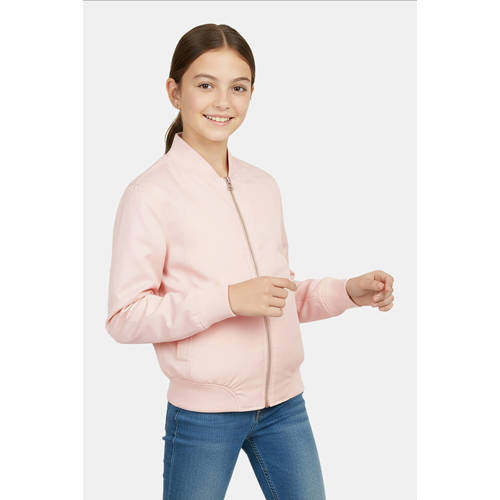 Cars zomerjas lichtroze Meisjes Polyester Opstaande kraag Effen - maat 152 afbeelding