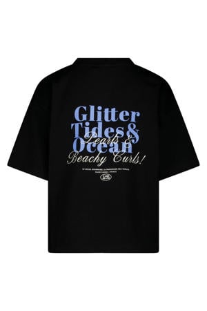 T-shirt met backprint zwart