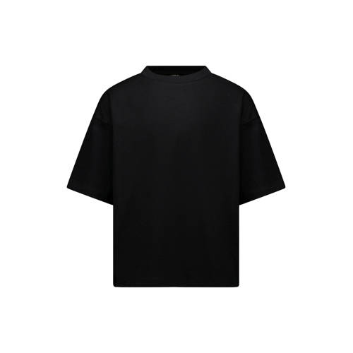 Cars T-shirt met backprint zwart Meisjes Katoen Ronde hals Backprint - maat 152 afbeelding