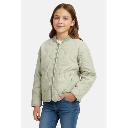 Cars zomerjas quilted groen Meisjes Viscose Ronde hals Effen - maat 128 afbeelding