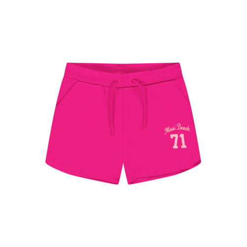 Cars regular waist sweatshort fuchsia Korte broek Roze Meisjes Katoen Printopdruk - maat 128 afbeelding