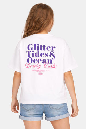 T-shirt met backprint wit