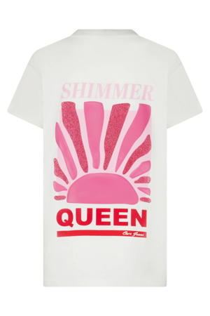 T-shirt met backprint wit