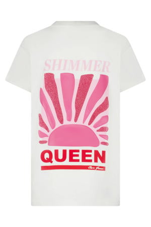 T-shirt met backprint wit