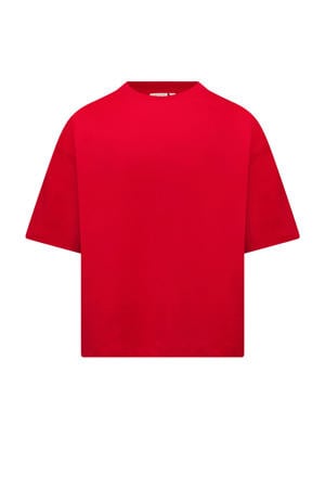 T-shirt met backprint rood