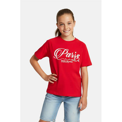 Cars T-shirt rood Meisjes Katoen Ronde hals Printopdruk - maat 116 afbeelding