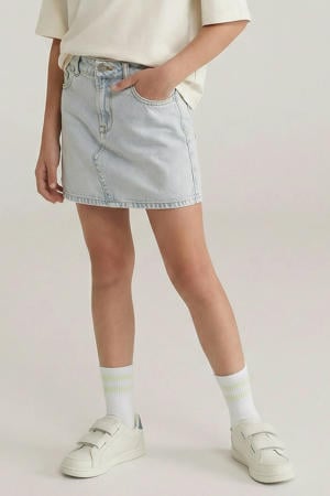 denim spijkerrok light blue denim