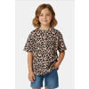 Cars T-shirt met panterprint bruin