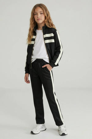 regular waist casual broek zwart