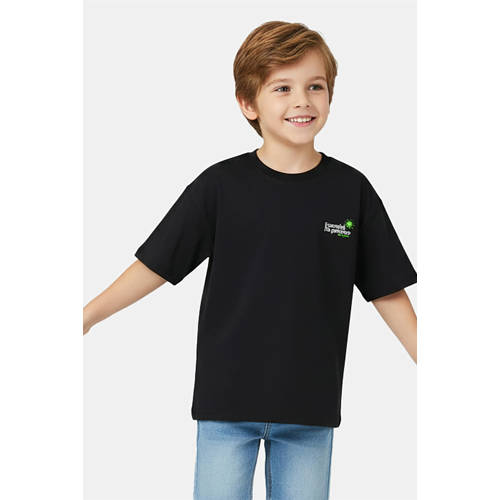 Little Cars T-shirt met backprint antraciet Grijs Jongens Viscose Ronde hals - maat 92 afbeelding