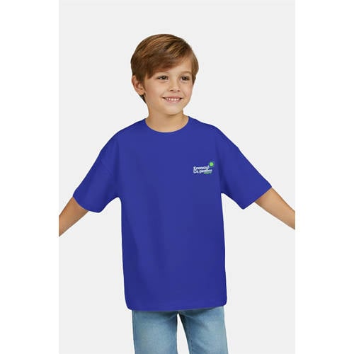 Little Cars T-shirt met backprint blauw Jongens Viscose Ronde hals Backprint - maat 110 afbeelding