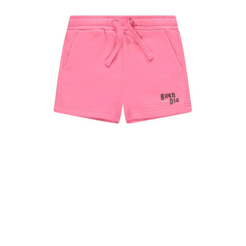 Little Cars regular sweatshort roze Korte broek Tekst - maat 86 afbeelding