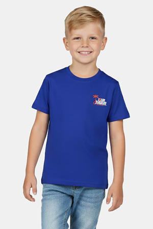 T-shirt kobaltblauw