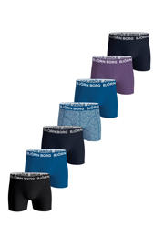 thumbnail: Björn Borg boxershort - blauw / zwart / paars (set van 7)