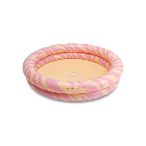 Swim Essentials vibrant stripes roze kinderzwembad (Ø100 cm) Opblaasbaar zwembad Multi afbeelding