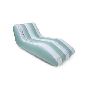  groen wit lounge luchtbed (180 x 99 cm)