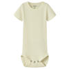 NAME IT BABY romper lichtgeel rib gebreid