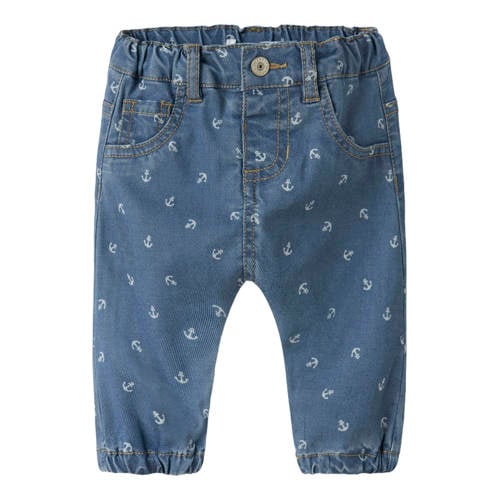 NAME IT BABY NBMBEN regular fit jeans medium blue denim Blauw All over print - maat 56 afbeelding
