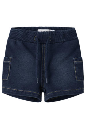 regular short dark blue denim