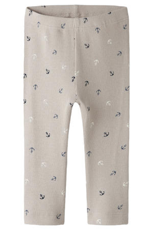 regular legging beige gebreid
