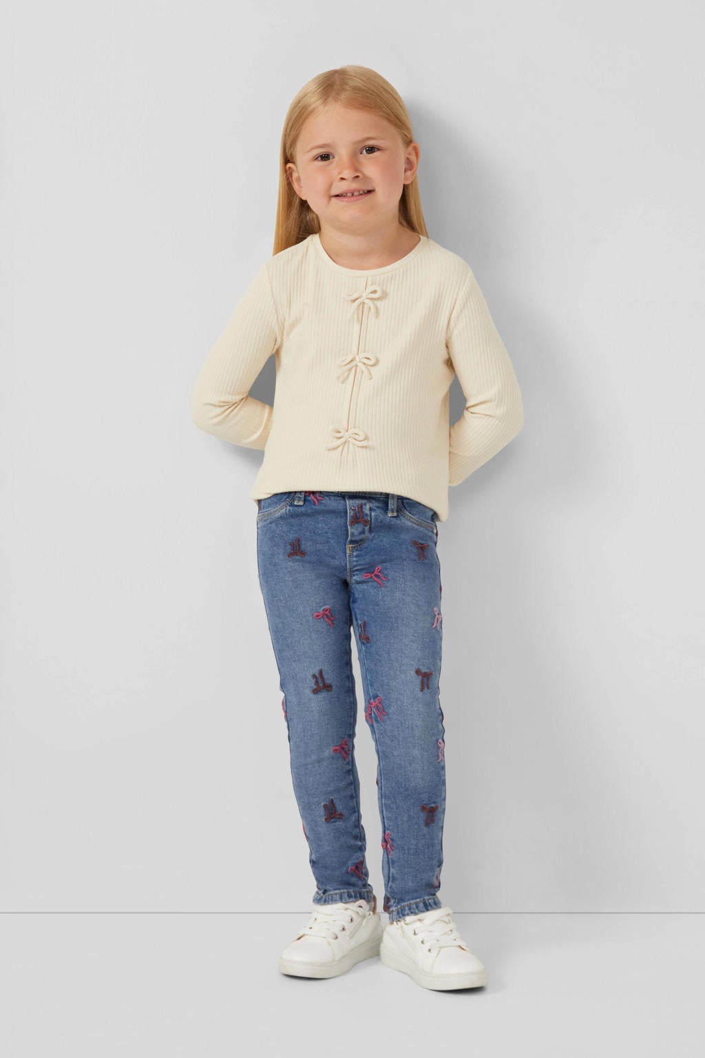 Medium blue denim meisjes s.Oliver slim fit jeans medium, blue van denim met regular waist