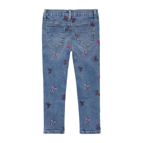 s.Oliver slim fit jeans medium, blue denim Blauw All over print - maat 140 afbeelding