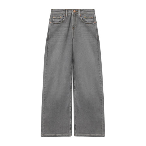 s.Oliver wide leg jeans grey denim Grijs Meisjes Stretchdenim Effen - maat 152 afbeelding