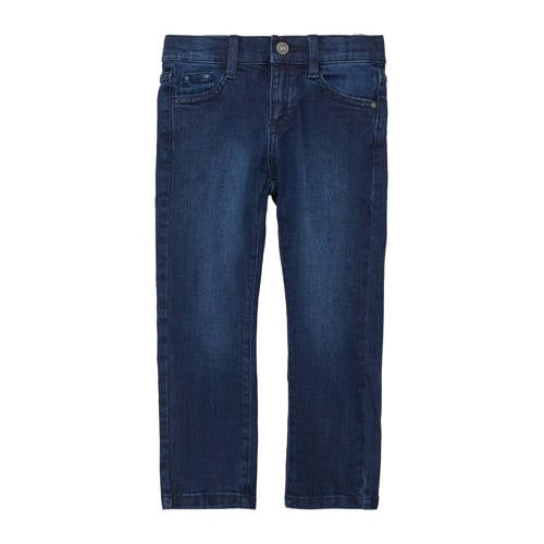 s.Oliver slim fit jeans dark blue denim Blauw Effen - maat 122 afbeelding