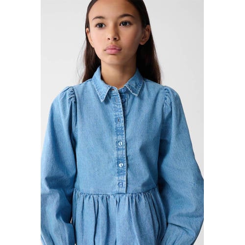 Shoeby blouse blauw Meisjes Katoen Klassieke kraag Effen - maat 170/176 afbeelding
