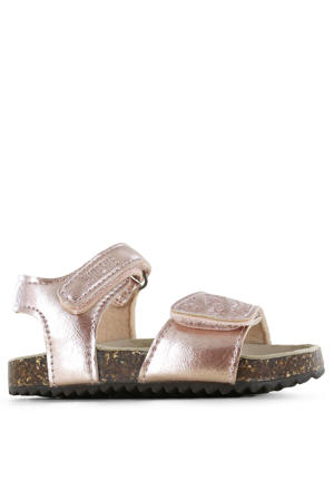 leren sandalen lichtroze