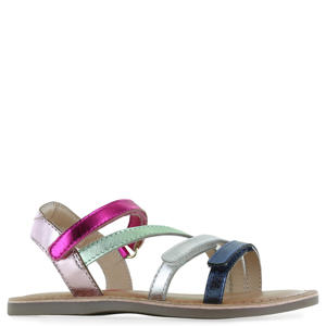 leren sandalen meerkleurig