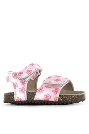 leren sandalen roze