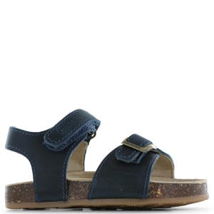 leren sandalen donkerblauw