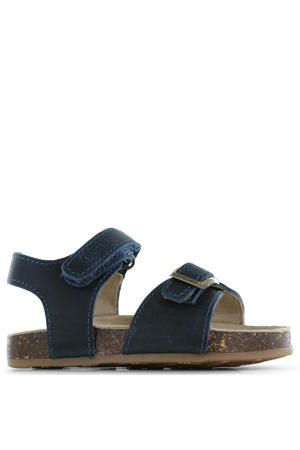 leren sandalen donkerblauw