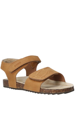 leren sandalen cognac