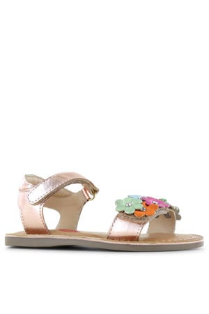 leren sandalen rosé