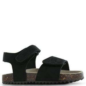 leren sandalen zwart