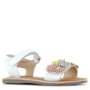 leren sandalen wit