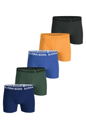boxershort - blauw / groen / geel (set van 5)