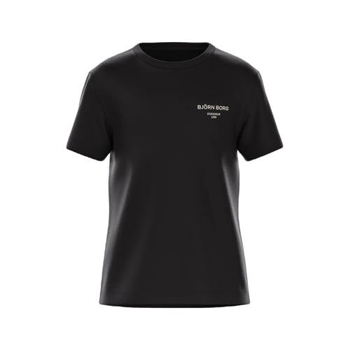 Björn Borg T-shirt zwart Jongens Katoen Ronde hals Effen - maat 158-164 afbeelding