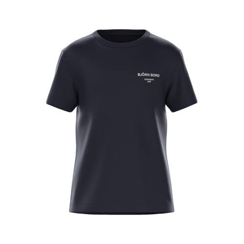Björn Borg T-shirt donkerblauw Jongens Katoen Ronde hals Effen - maat 146-152 afbeelding
