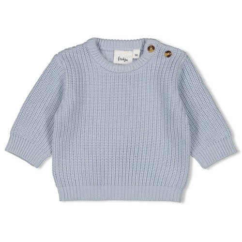 Feetje grof gebreide trui The Magic is You lichtblauw Jongens Viscose Ronde hals