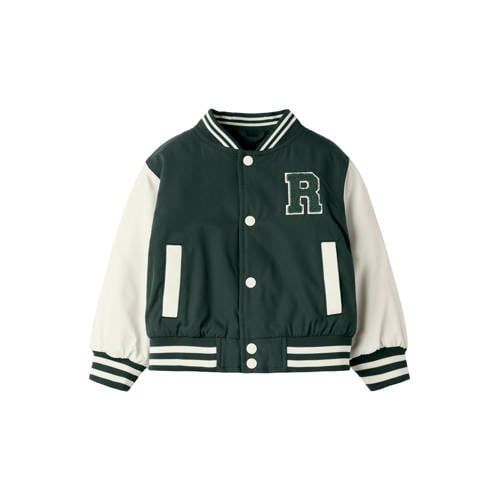 NAME IT MINI bomberjack groen Jas Jongens Polyester Ronde hals Meerkleurig - maat 80 afbeelding