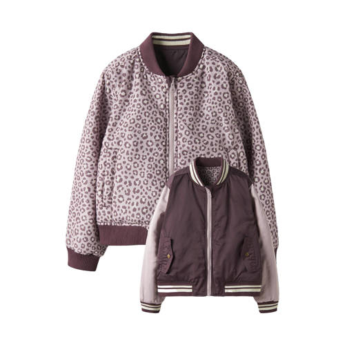 NAME IT KIDS reversible jas Paars Meisjes Polyester Ronde hals Meerkleurig - maat 116 afbeelding