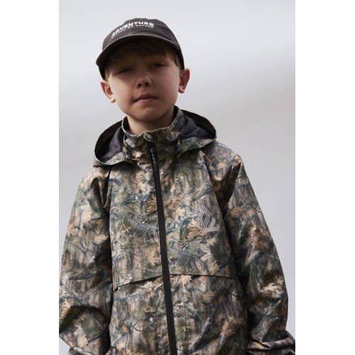 NAME IT KIDS tussenjas groen Jongens Polyester Ronde hals Camouflage - maat 152 afbeelding
