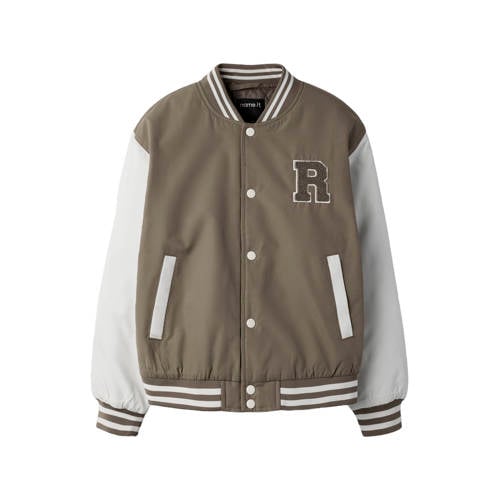 NAME IT KIDS bomberjack Jas Groen Jongens Polyester Ronde hals - maat 134 afbeelding