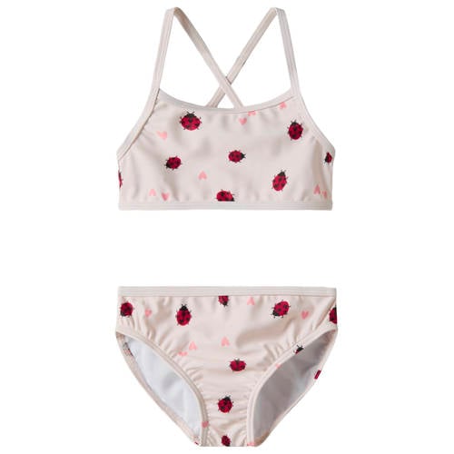NAME IT MINI crop bikini lichtroze Meisjes Polyester All over print