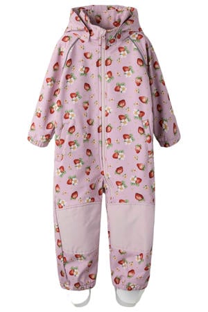 softshell buitenspeelpak NMFALFA roze/rood